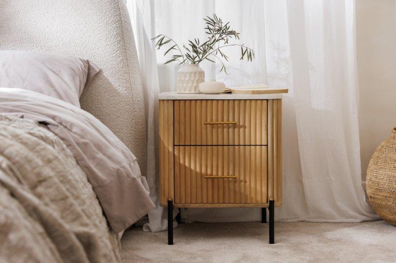 Windsor Two Drawer Bedside