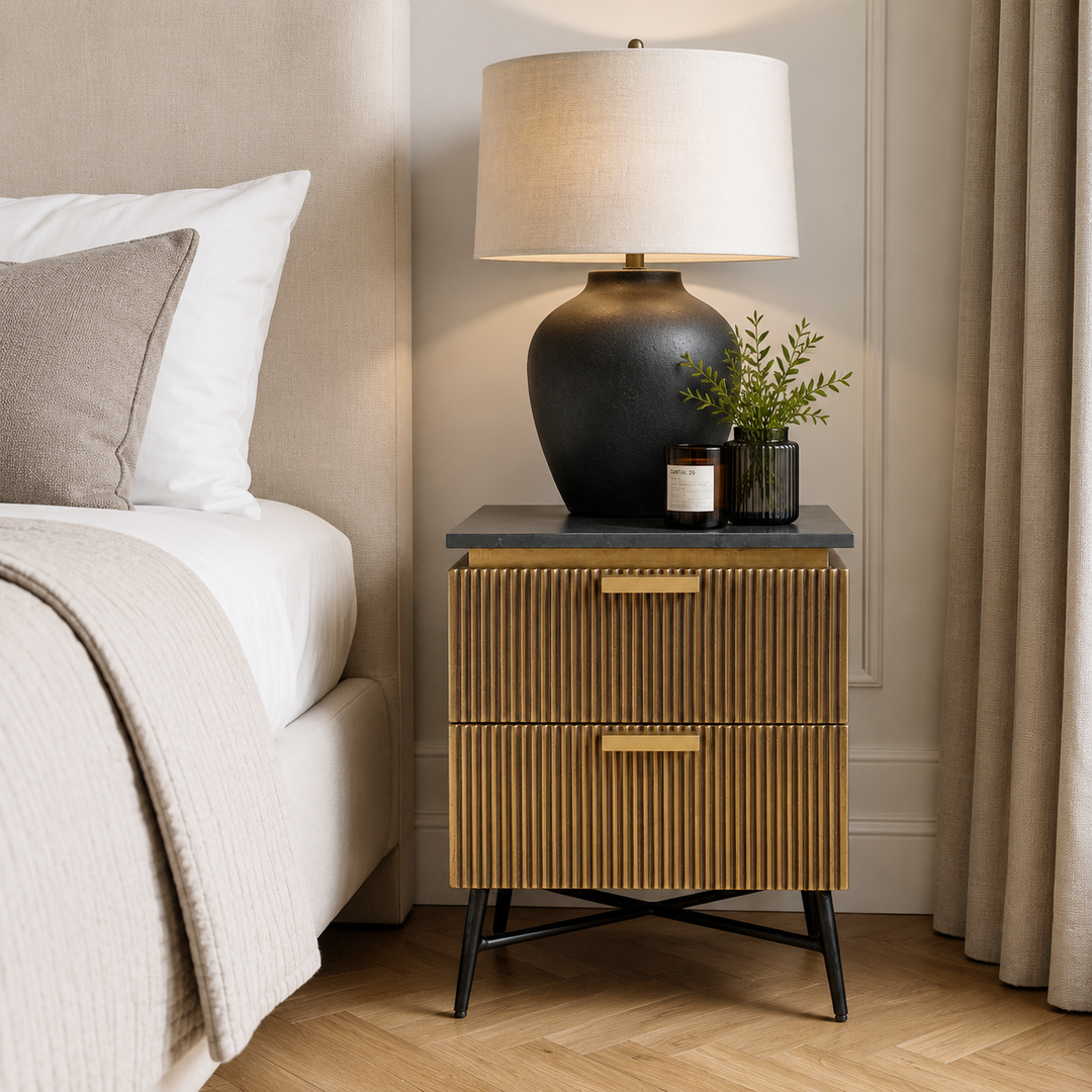 Belgravia 2 Drawer Bedside
