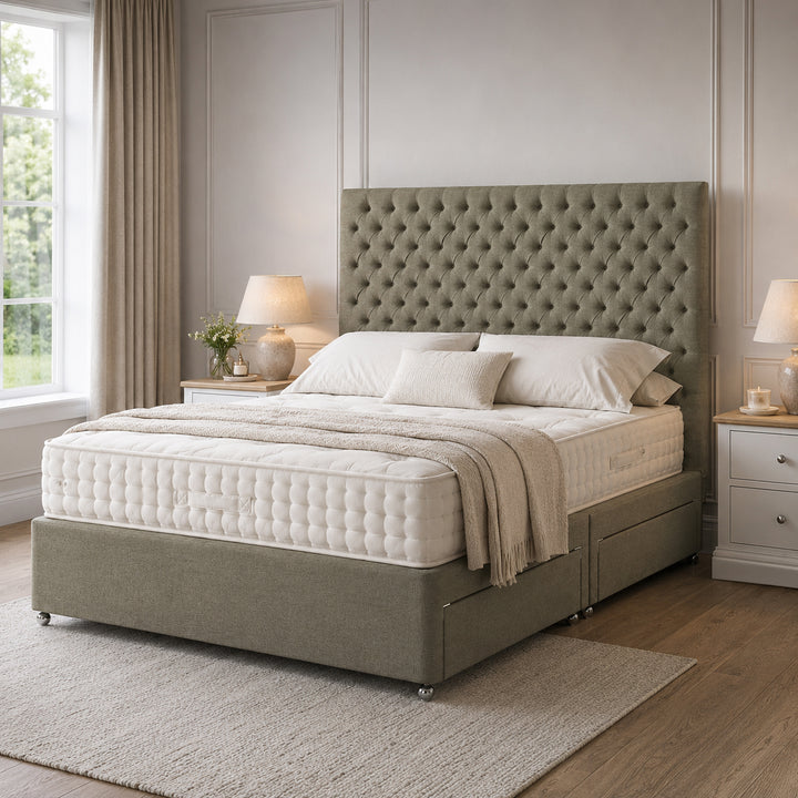 Buttoned Upholstered Headboard