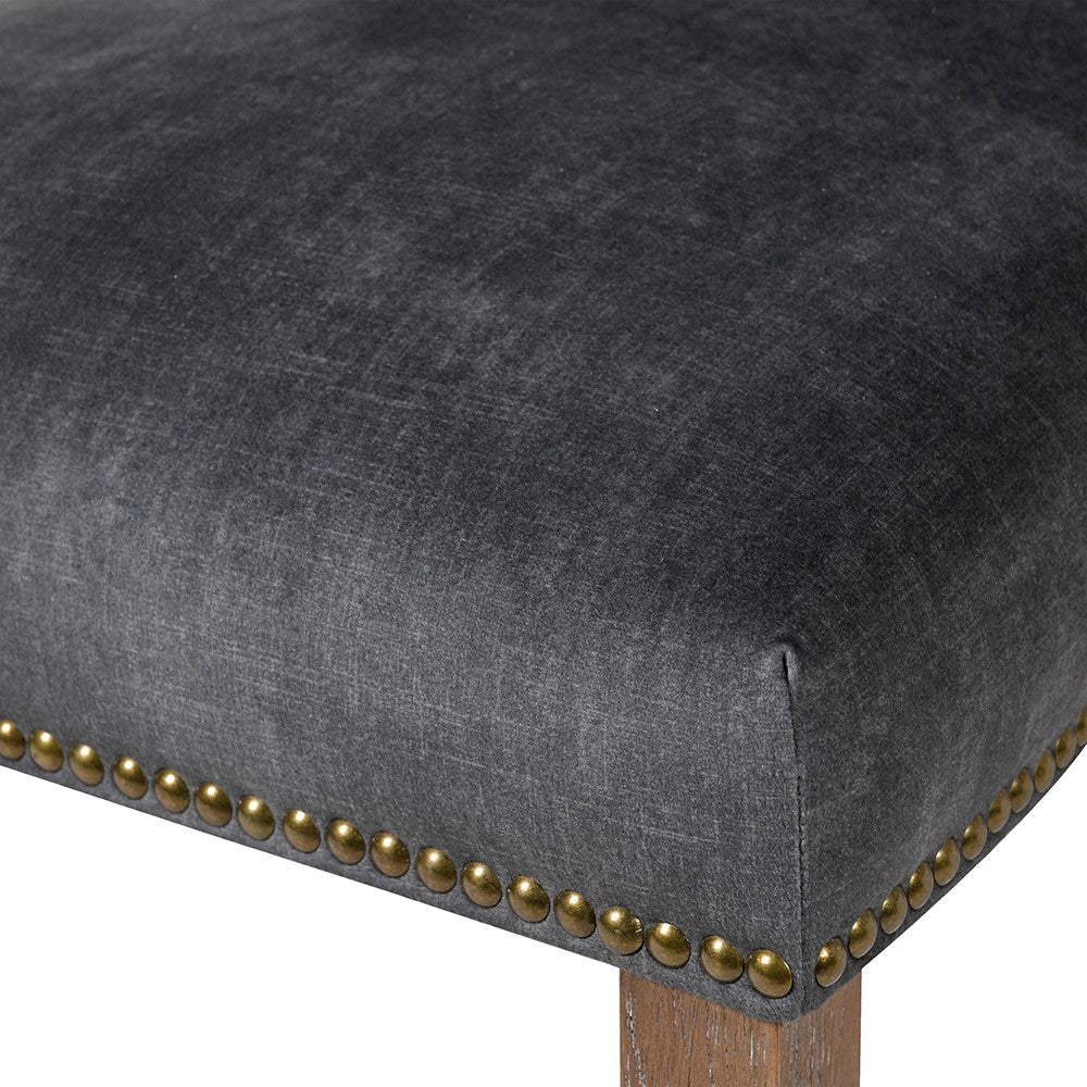Charcoal Velvet Dining Chair