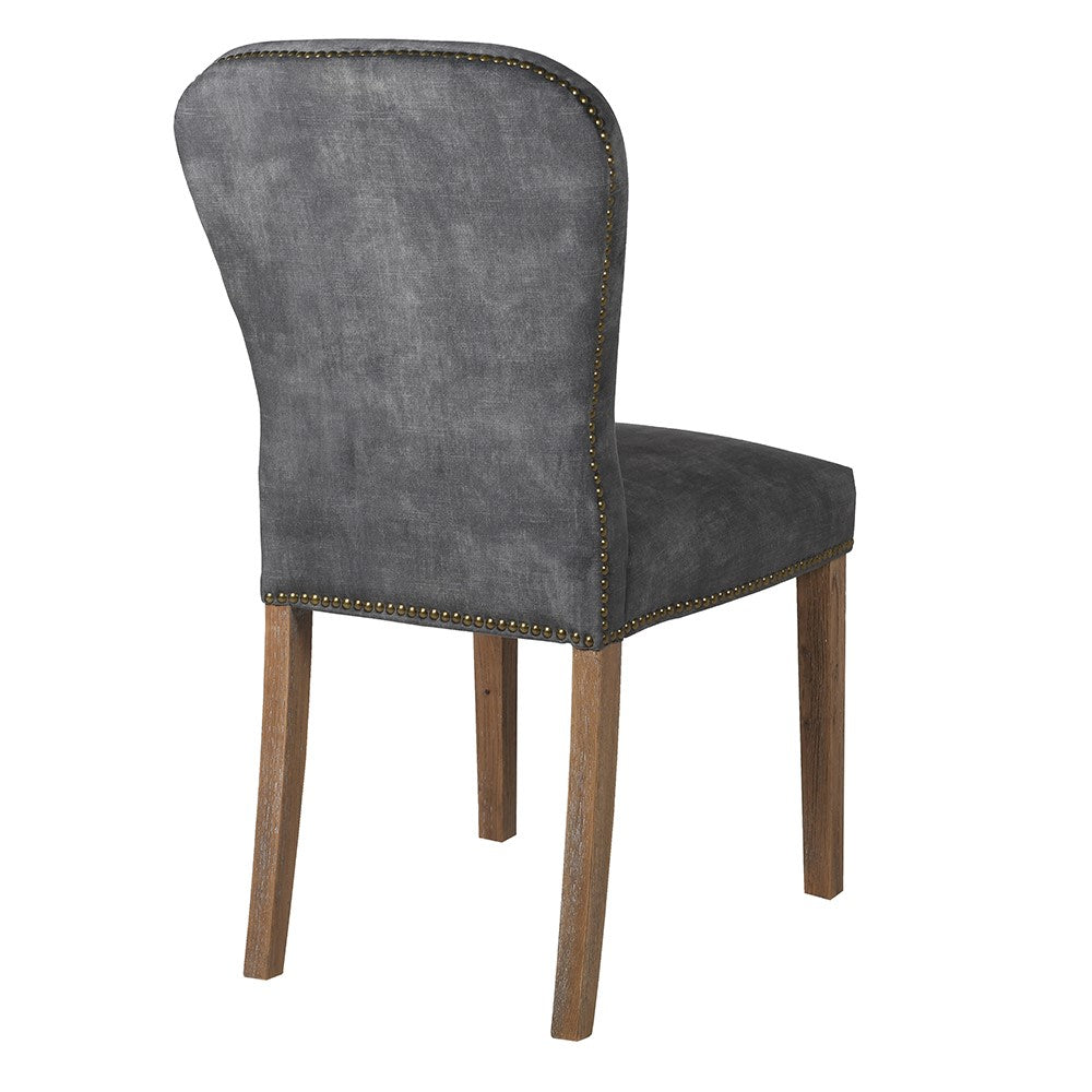 Charcoal Velvet Dining Chair