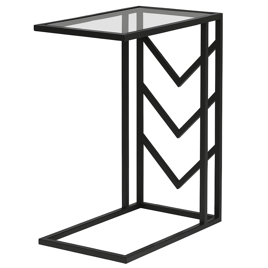 Argento Chevron Sofa Table - Painted
