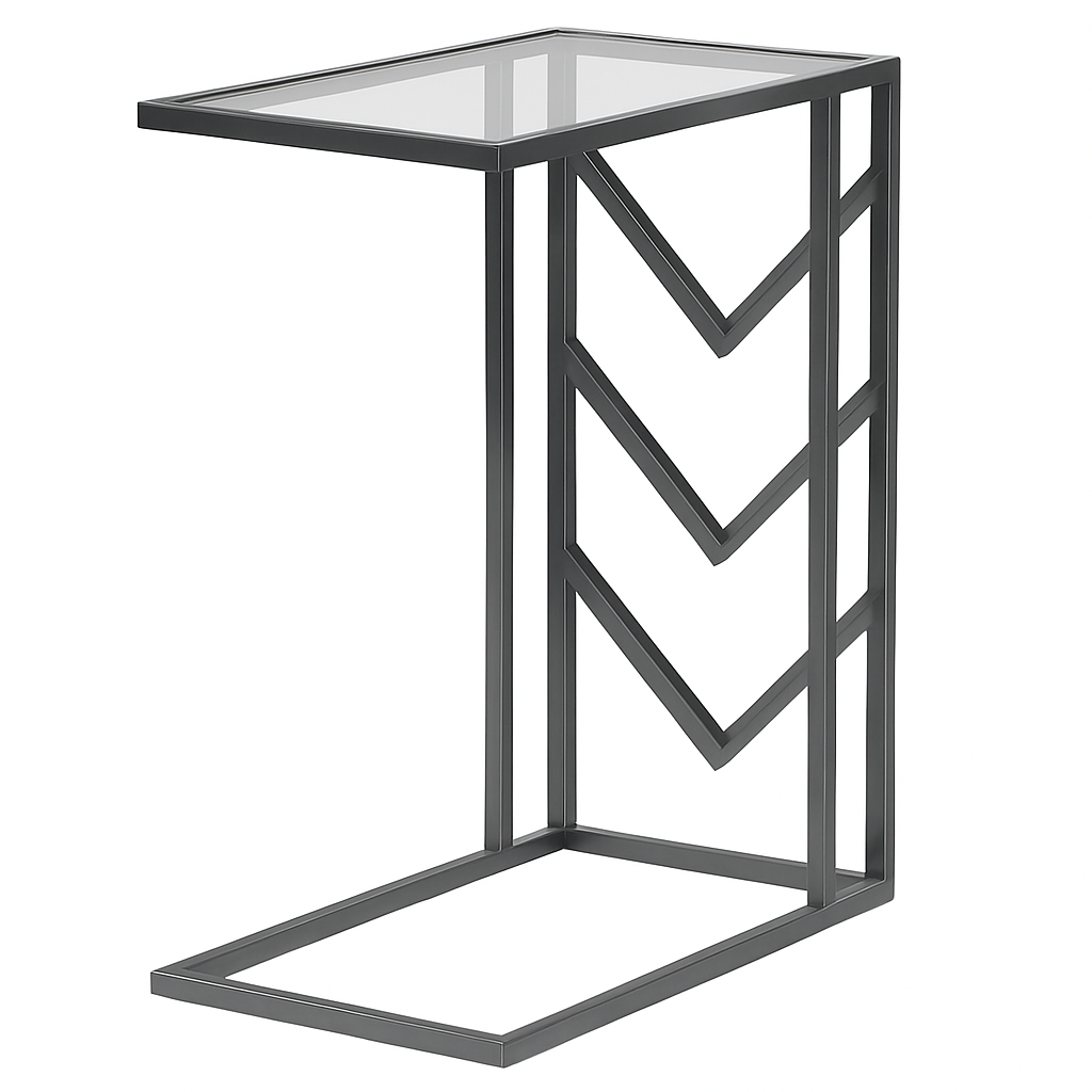 Argento Chevron Sofa Table - Painted