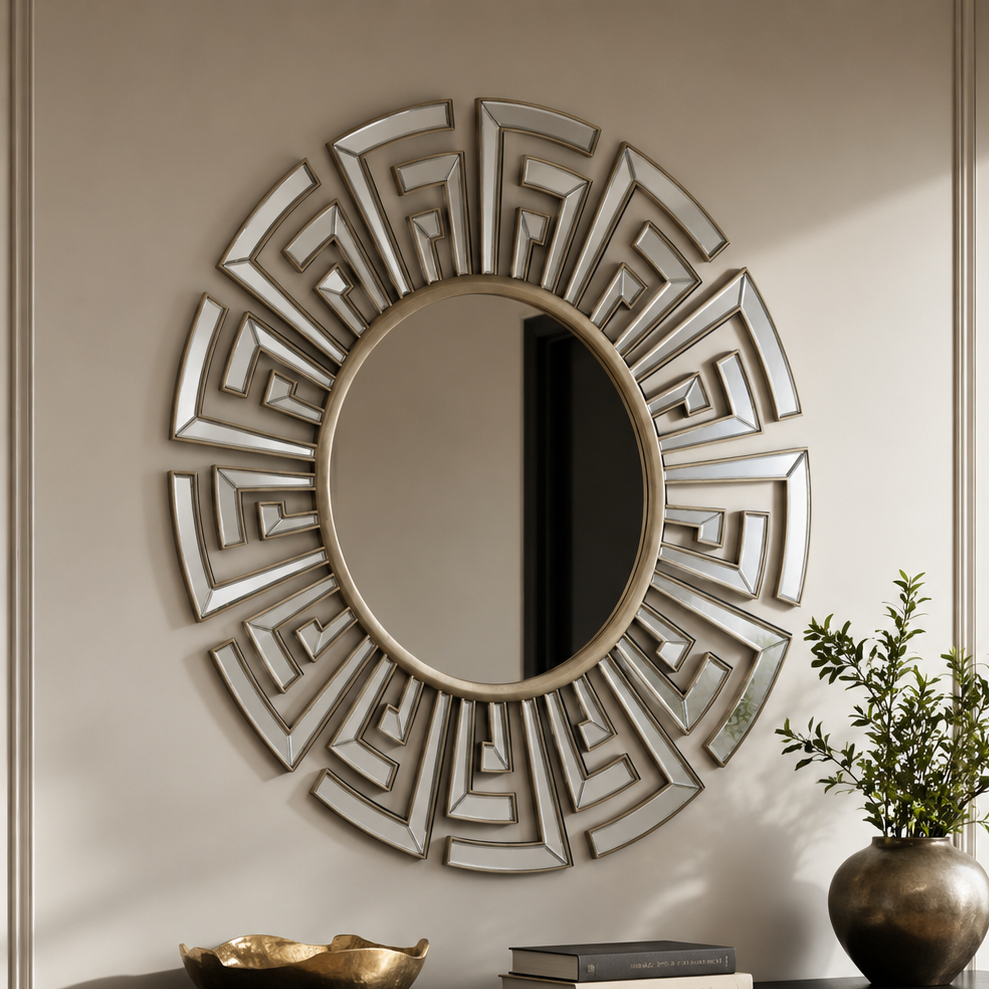 Claridge Deco Round Mirror