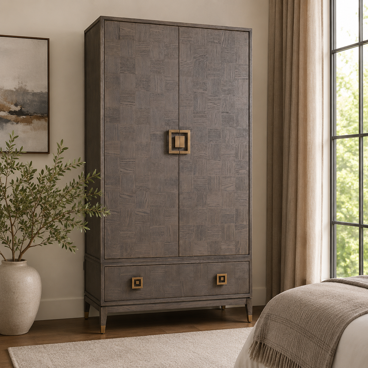 Cliveden One Drawer Wardrobe