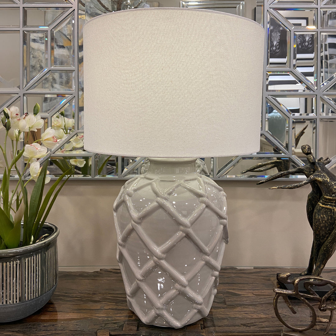 Grey Ceramic Table Lamp