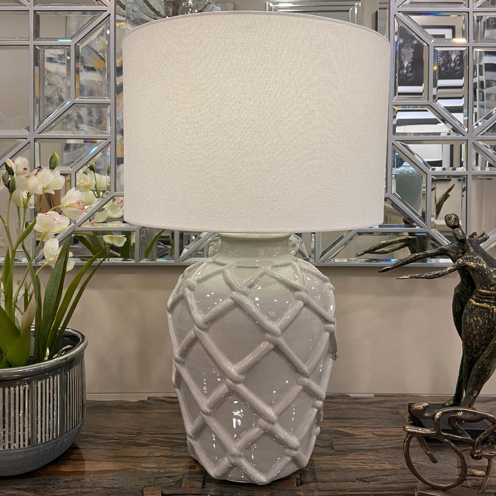 Grey Ceramic Table Lamp