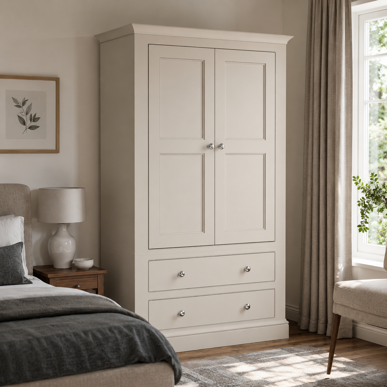 Hardwick 2 Door 2 Drawer Wardrobe