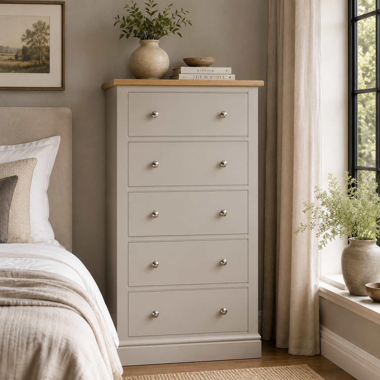 Hardwick 5 Drawer Narrow Chest