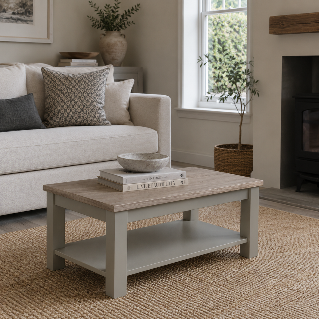 Lulworth Small Coffee Table with Shelf
