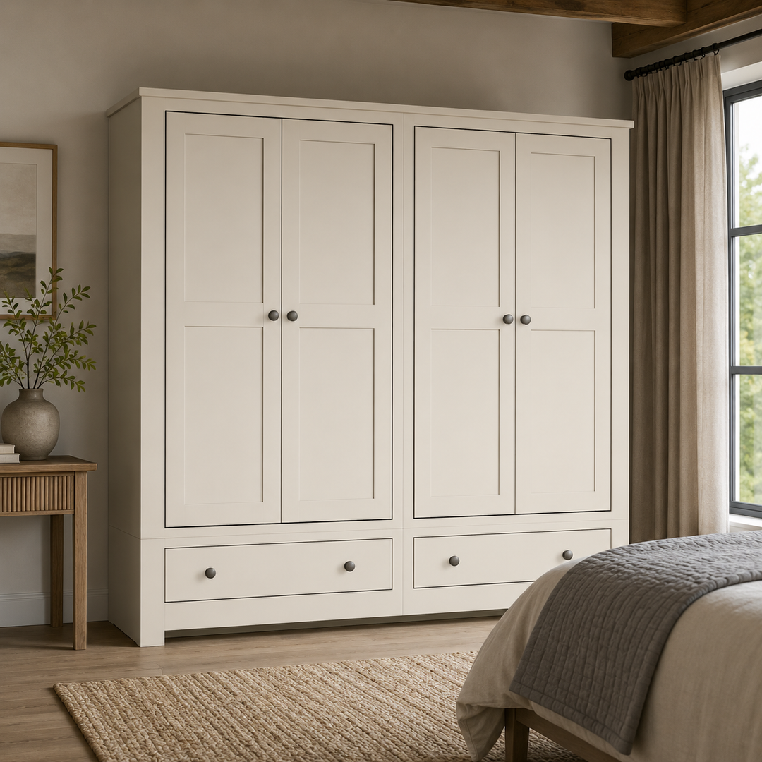 Lulworth Quad Wardrobe with 2 Drawers