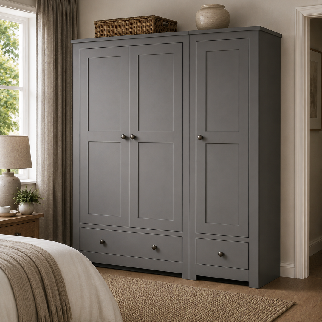 Lulworth Triple Wardrobe with 2 Drawers