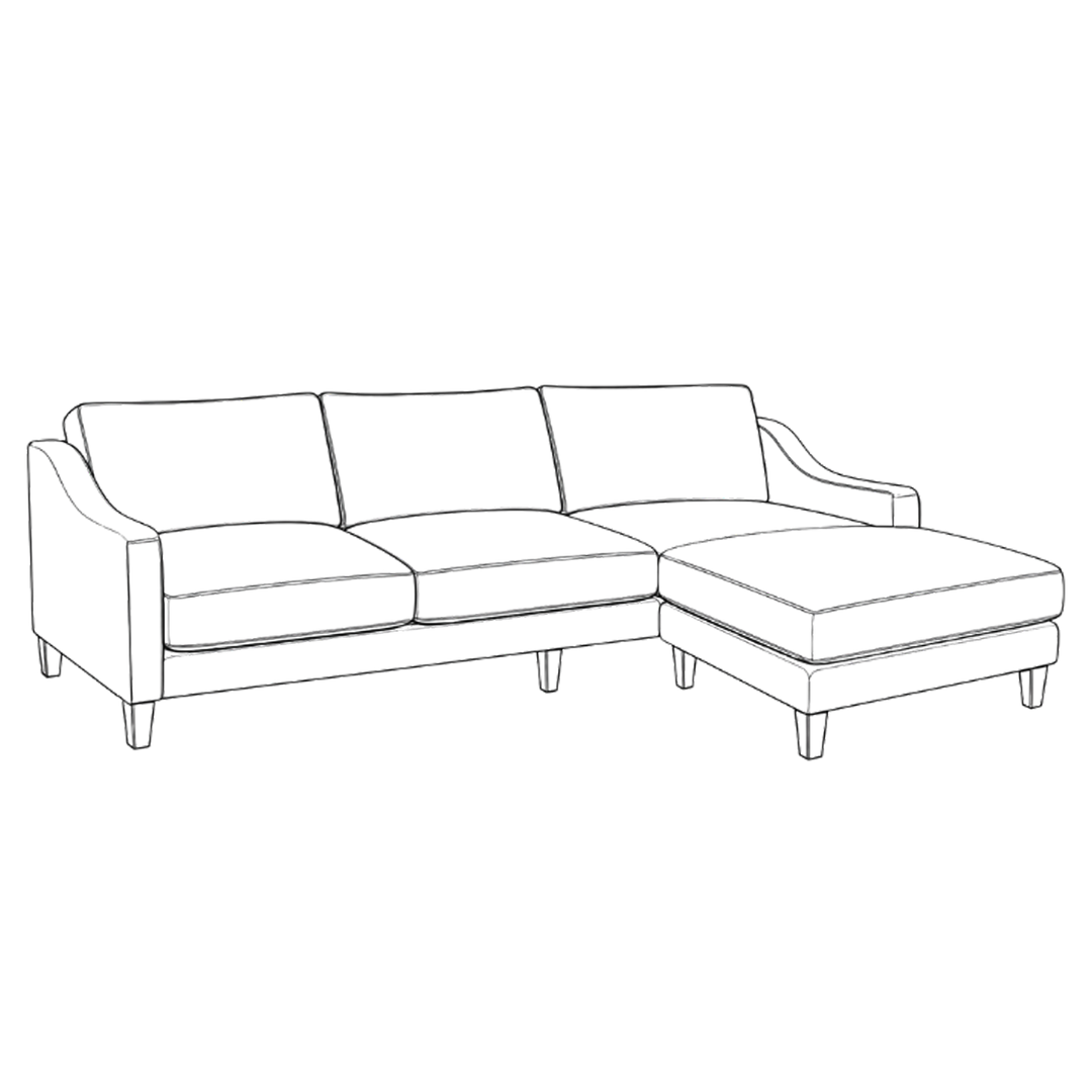 Marlow Footstool Corner Sofa