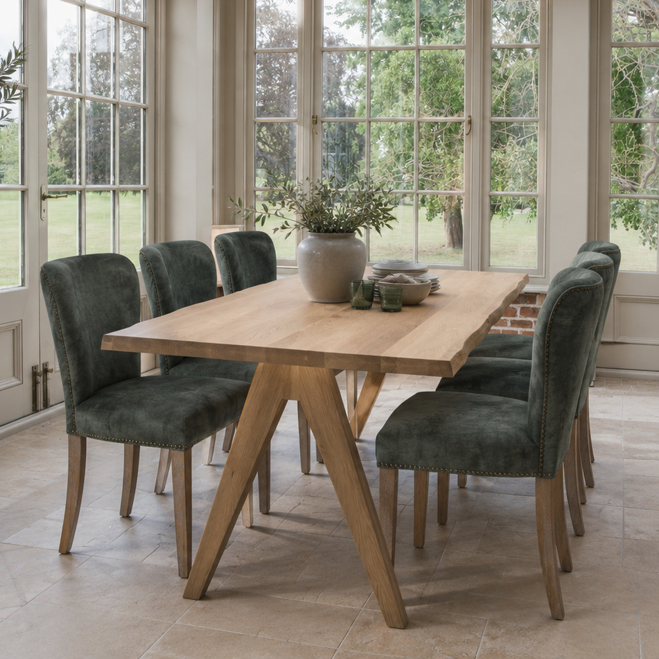 Live Edge Oak Dining Table