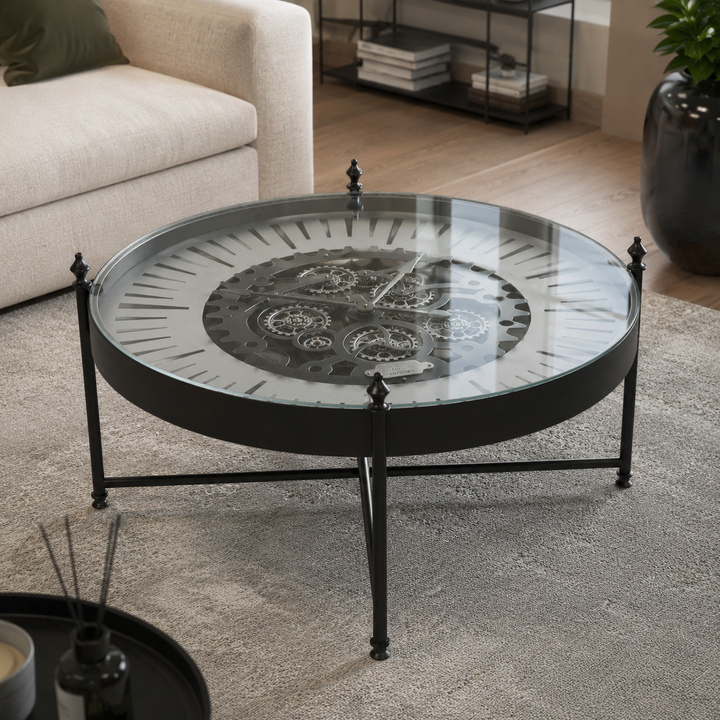 Palladium Coffee Table Black &amp; Nickel