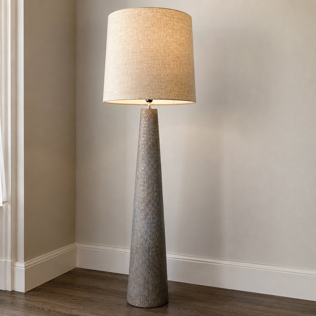 Deco Scalloped Floor Lamp