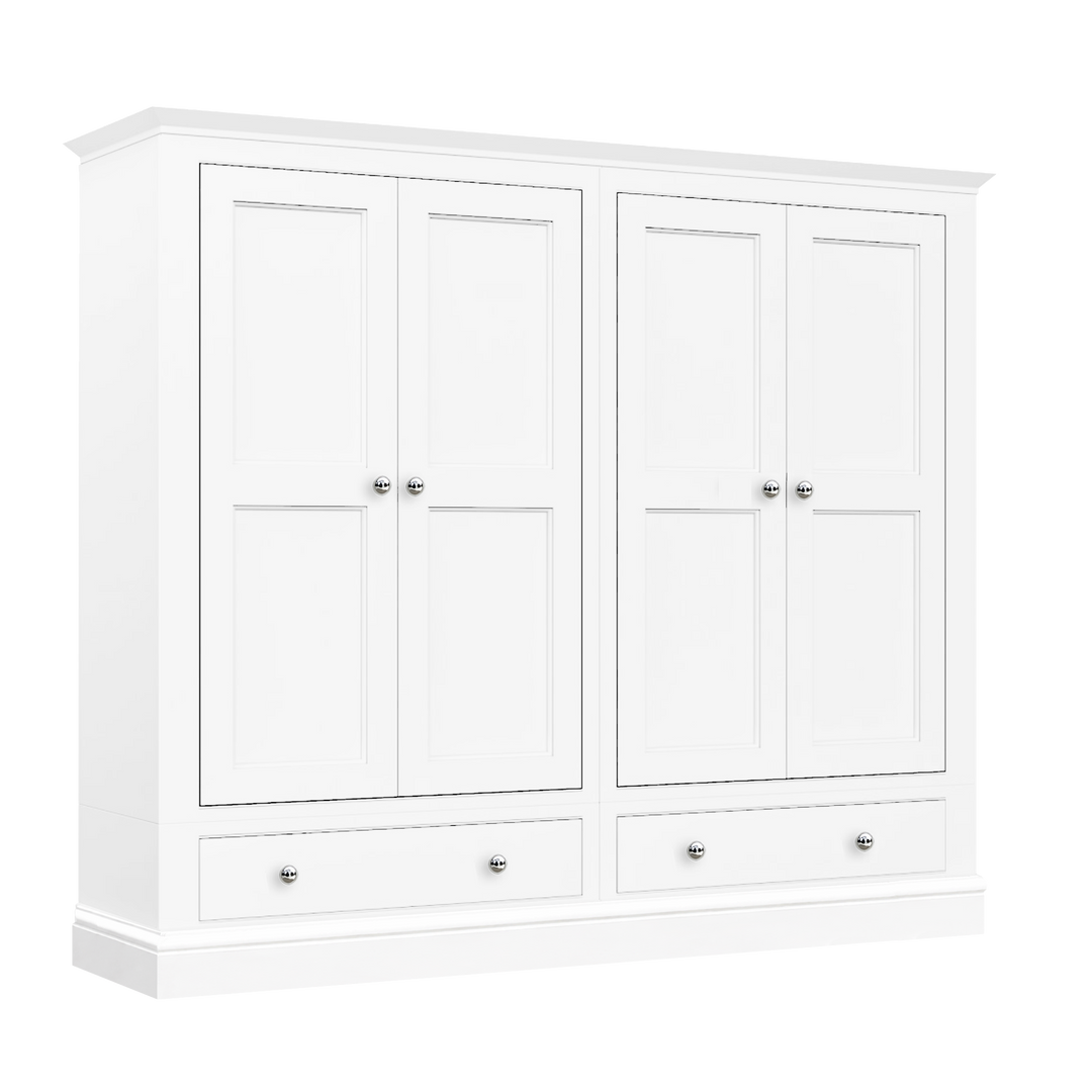 Hardwick Quad Wardrobe with 2 Drawers