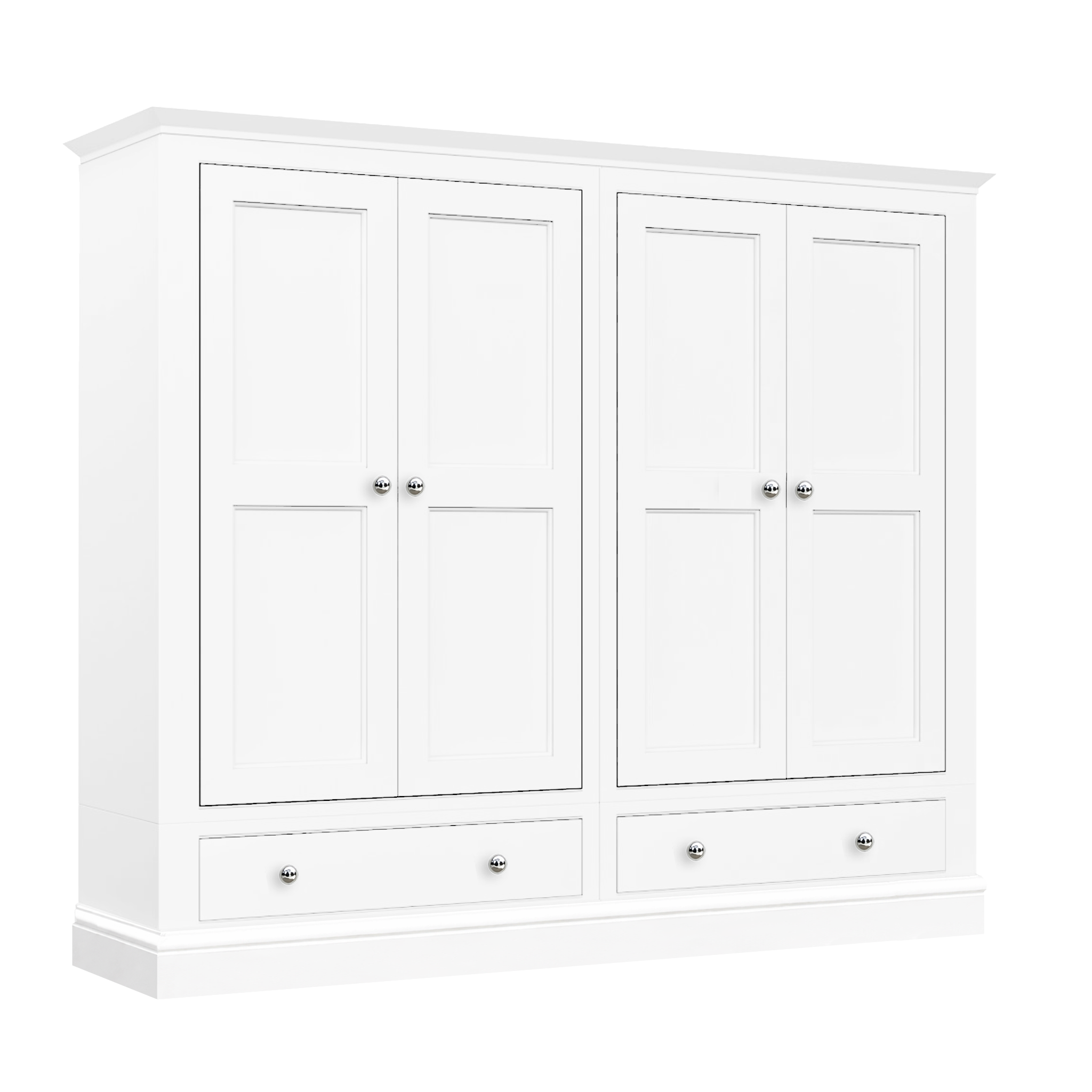 Hardwick Quad Wardrobe with 2 Drawers