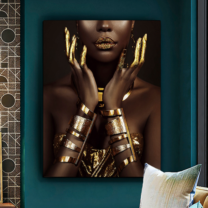 Sombra y oro Glass Wall Art