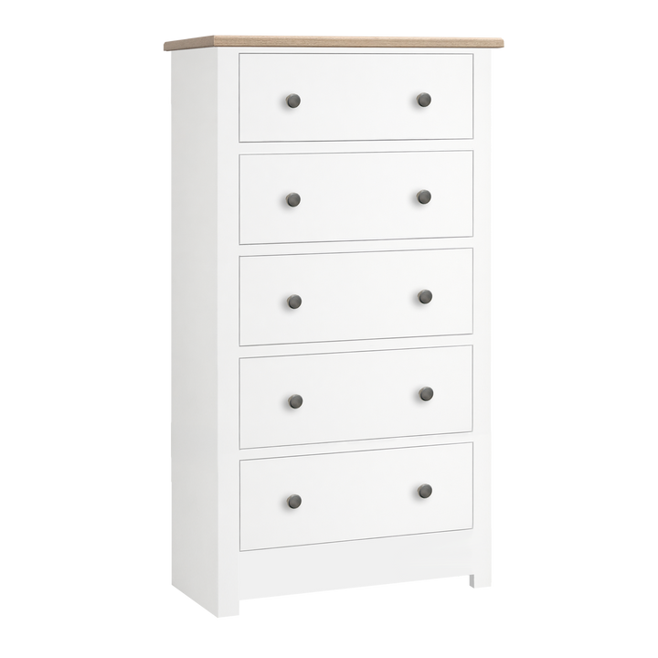 Lulworth 5 Drawer Narrow Chest