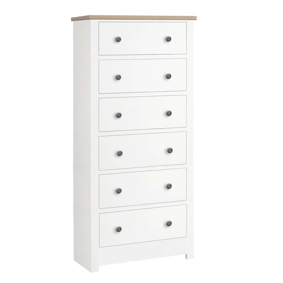 Lulworth 6 Drawer Narrow Chest