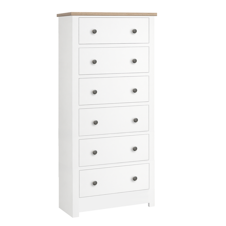 Lulworth 6 Drawer Narrow Chest