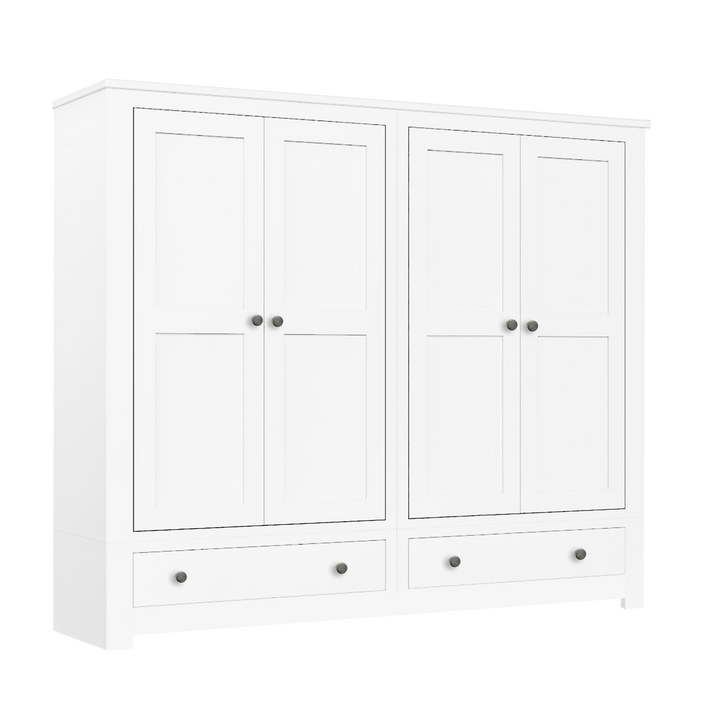 Lulworth Quad Wardrobe with 2 Drawers