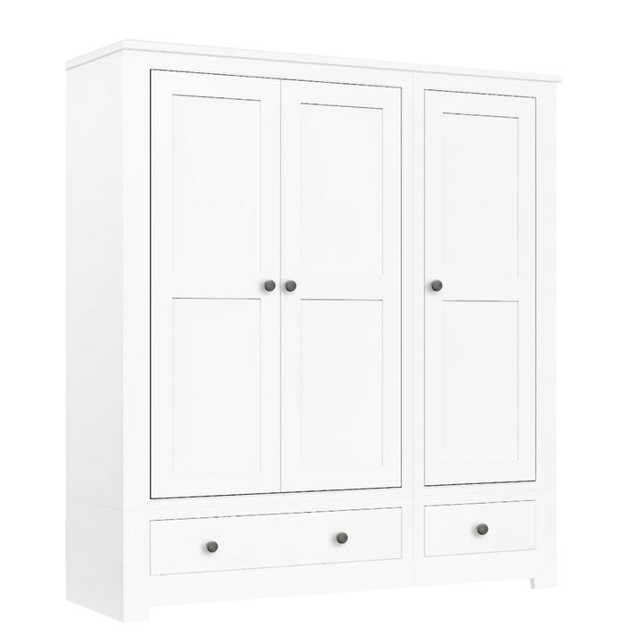 Lulworth Triple Wardrobe with 2 Drawers