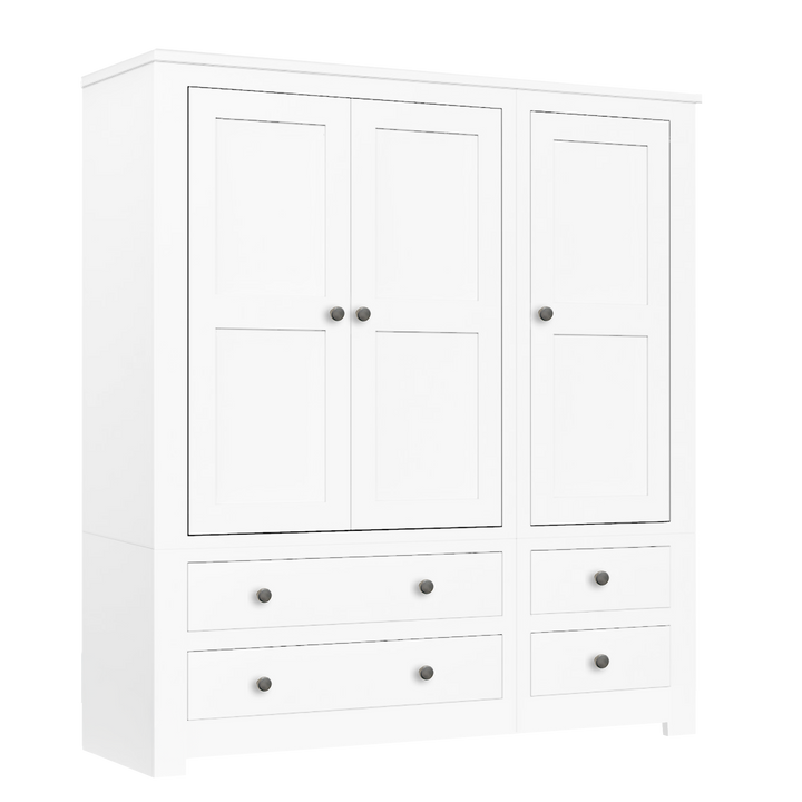 Lulworth Triple Wardrobe with 4 Drawers