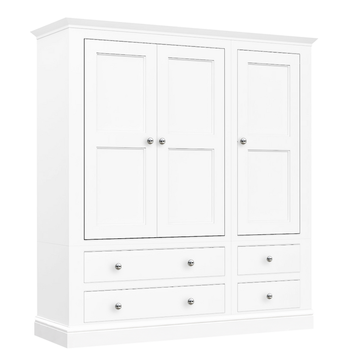 Hardwick Triple Wardrobe with 4 Drawers
