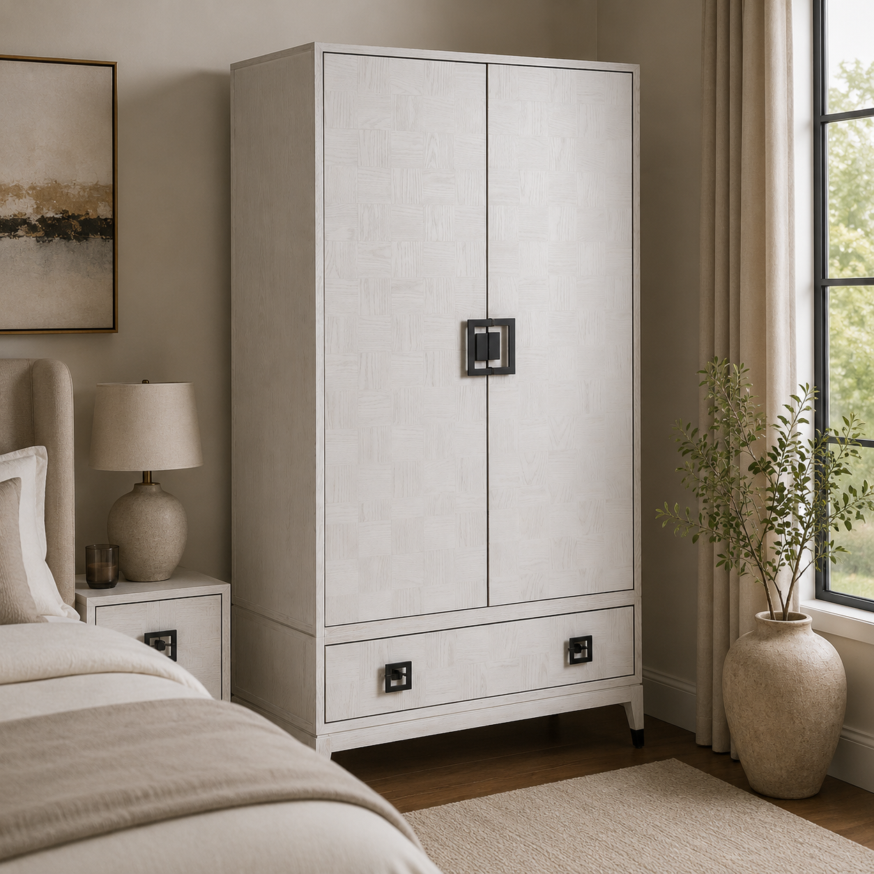 Cliveden White Wardrobe