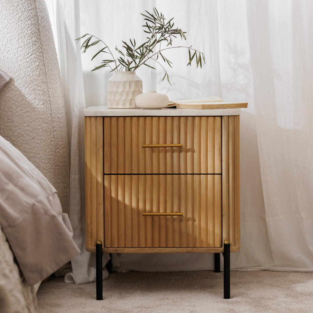 Windsor Two Drawer Bedside