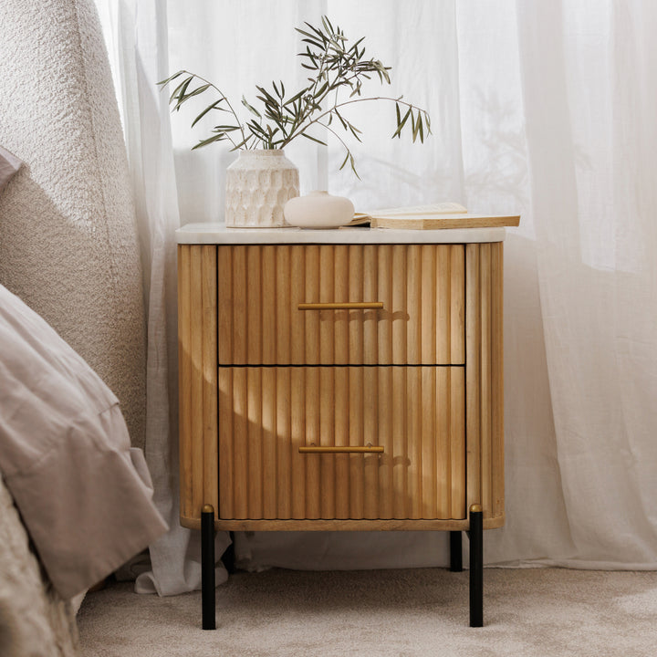 Windsor Two Drawer Bedside