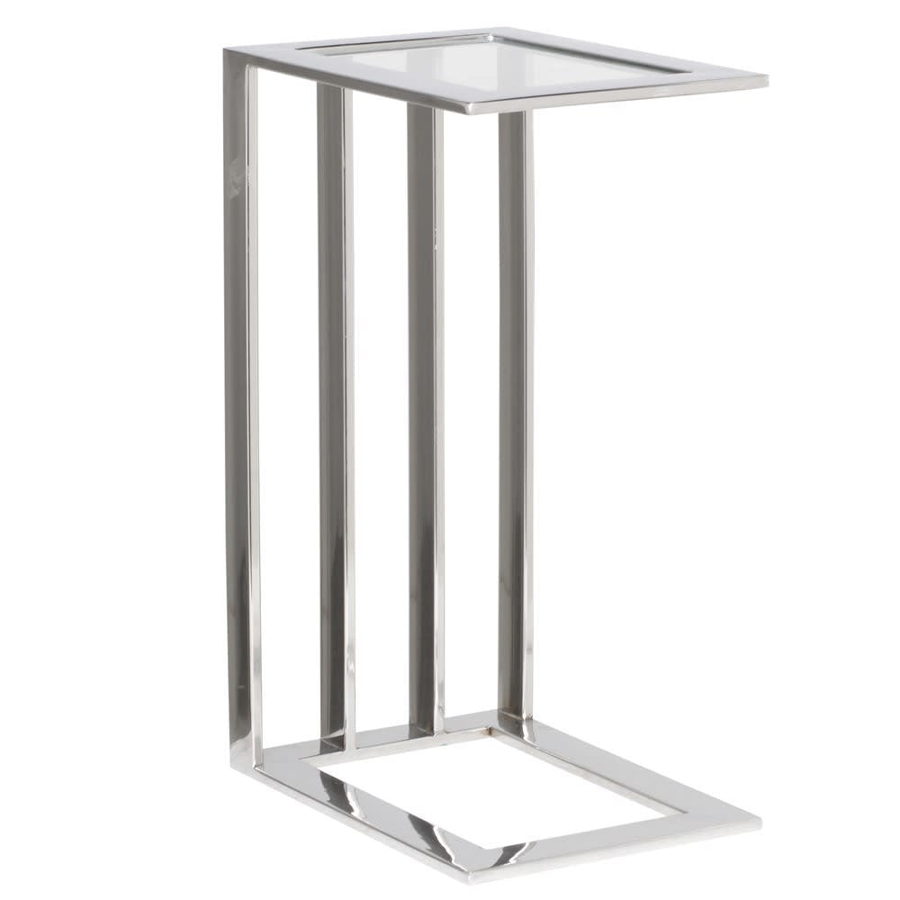 Steel Table with Glass Top - Pavilion Interiors