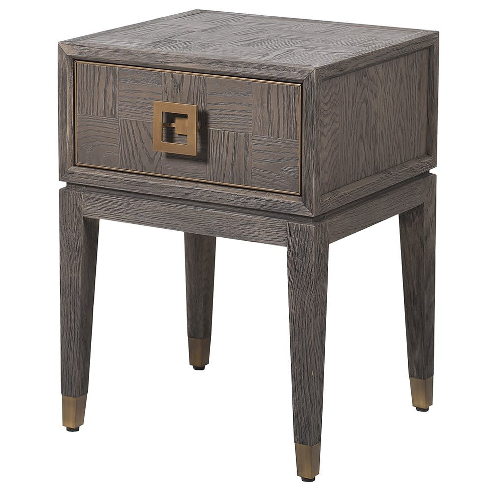 Cliveden Squares 1 Drawer Bedside - Pavilion Interiors
