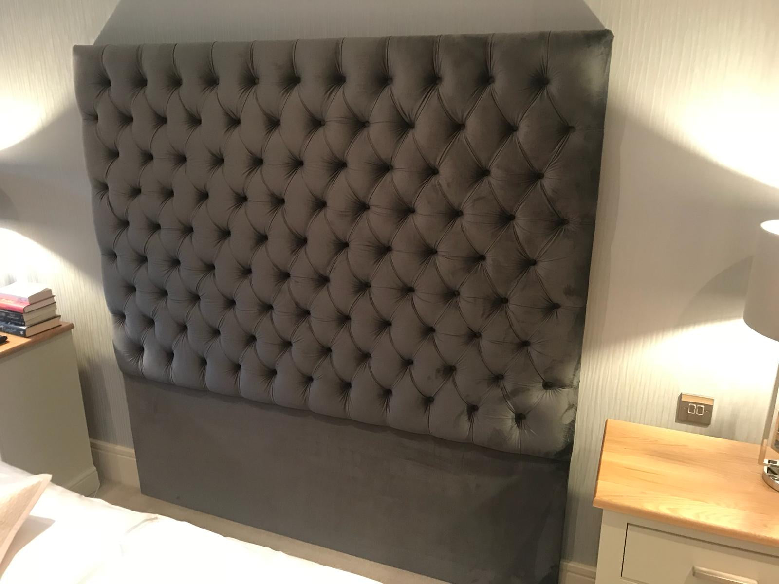 Buttoned Upholstered Headboard - Pavilion Interiors
