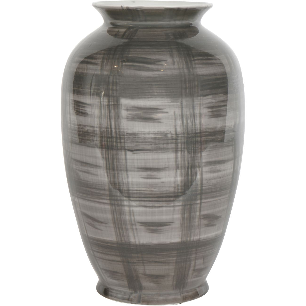 Crosshatch Ceramic Vase 34cm