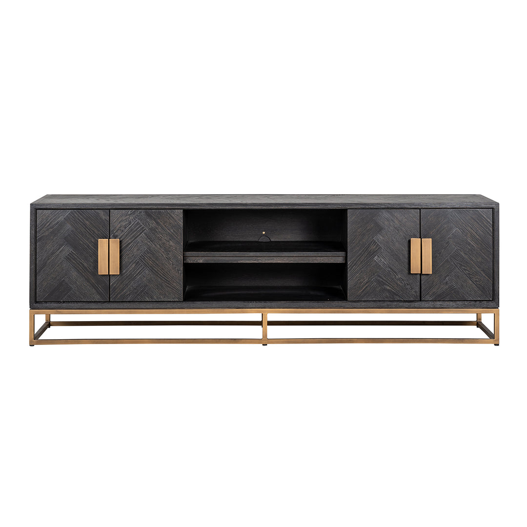 Arundel Brass TV Unit - Pavilion Interiors