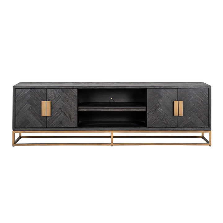 Arundel Brass TV Unit - Pavilion Interiors