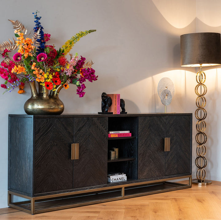 Arundel Brass 4 Door Sideboard - Pavilion Interiors