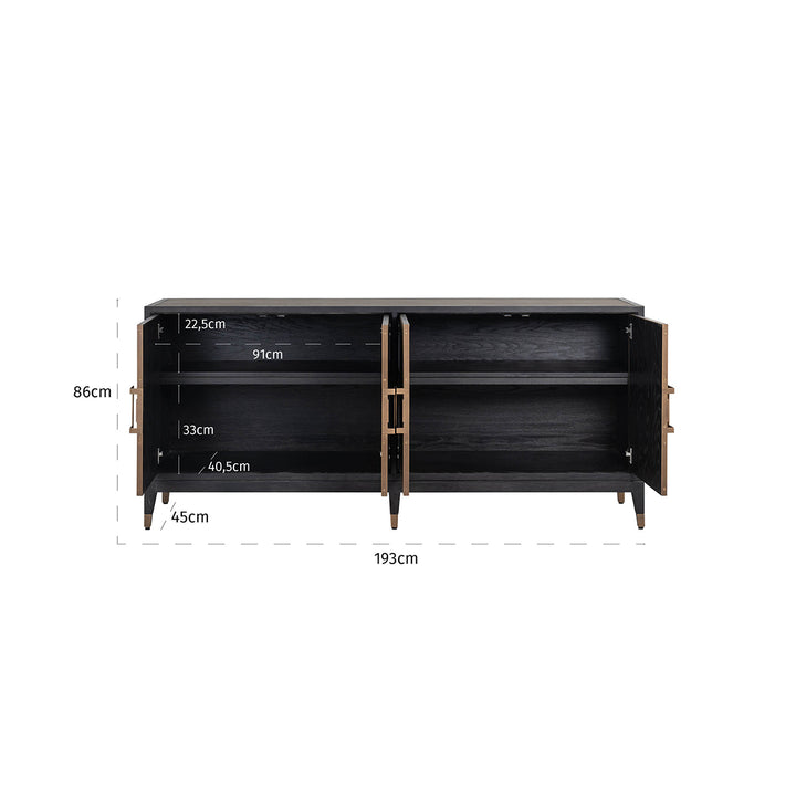 Beaumont 4 Door Sideboard - Pavilion Interiors