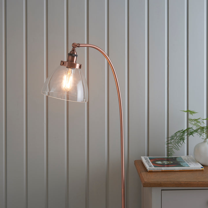 Hansen Task Floor Lamp - Copper