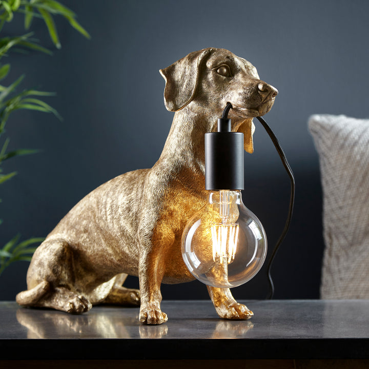 Dachshund Table Lamp with Bulb