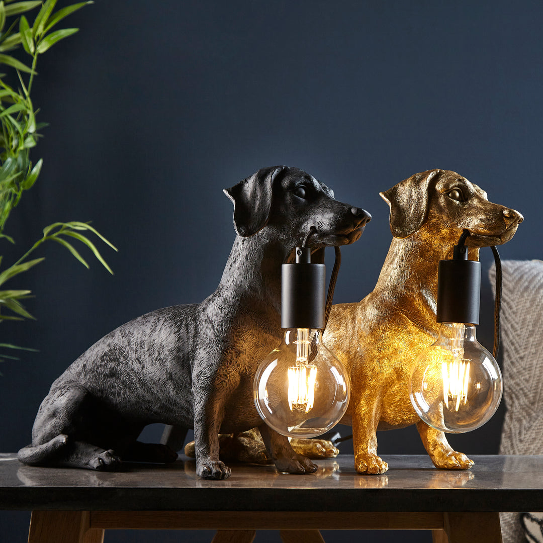 Dachshund Table Lamp with Bulb