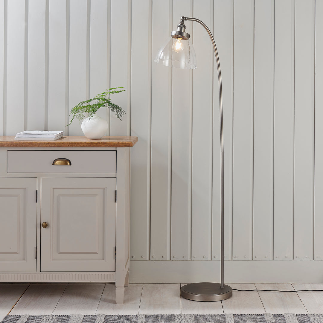 Hansen Task Floor Lamp - Silver