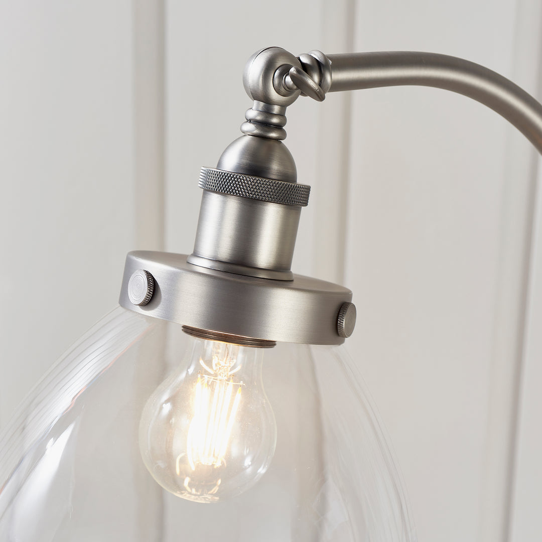 Hansen Task Floor Lamp - Silver