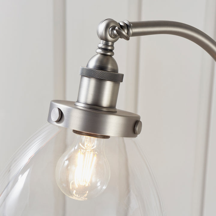 Hansen Task Floor Lamp - Silver