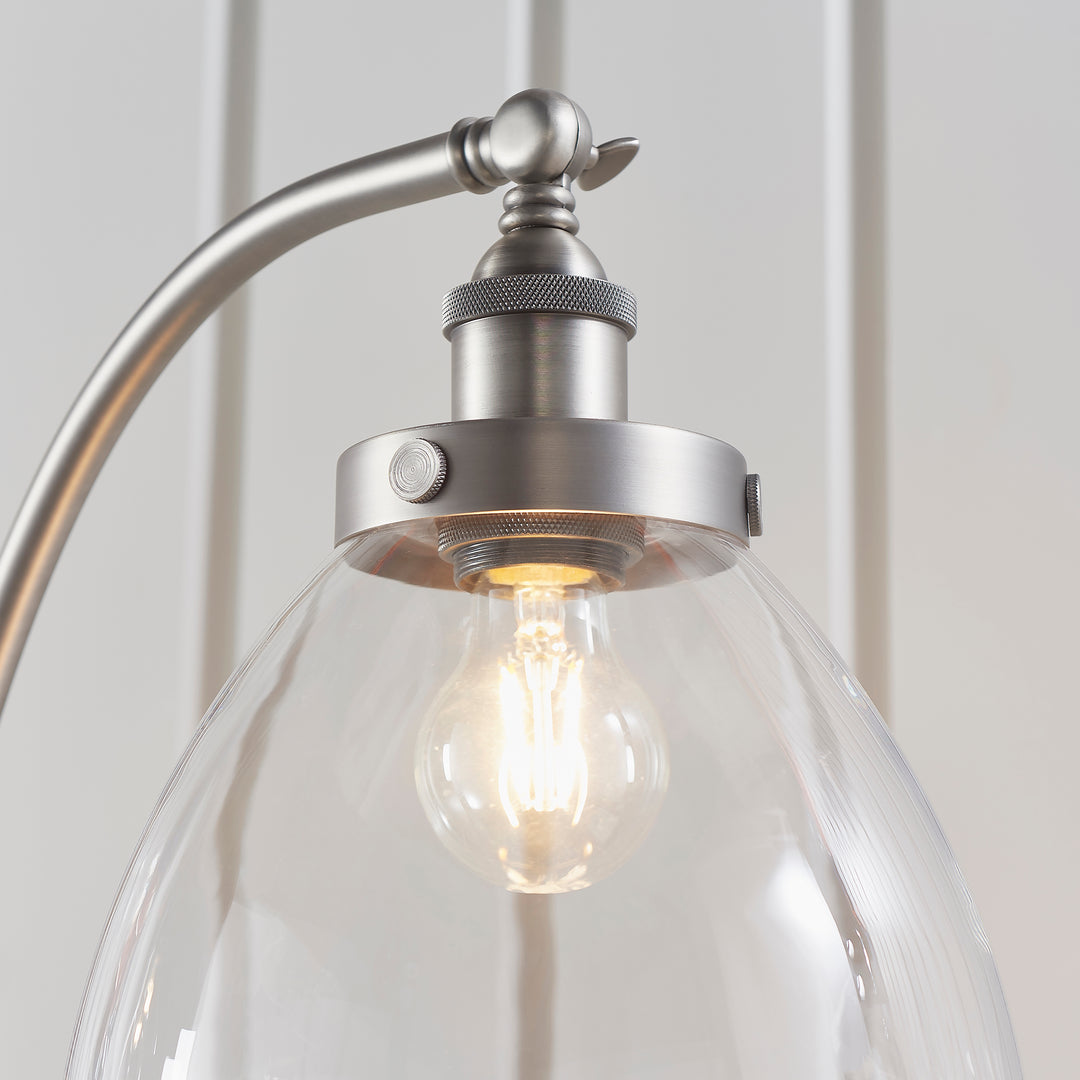 Hansen Task Floor Lamp - Silver