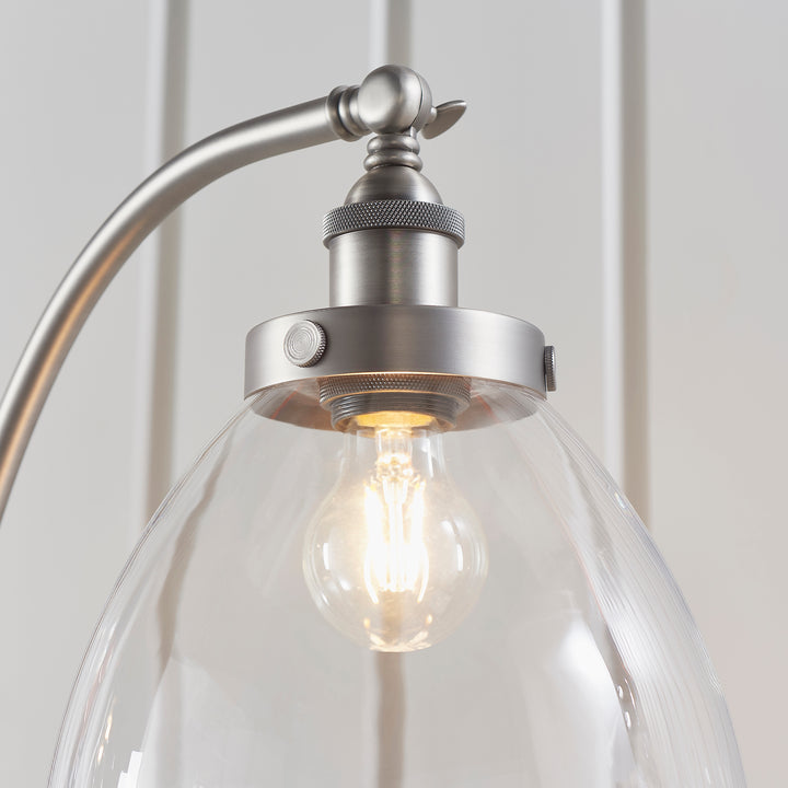 Hansen Task Floor Lamp - Silver