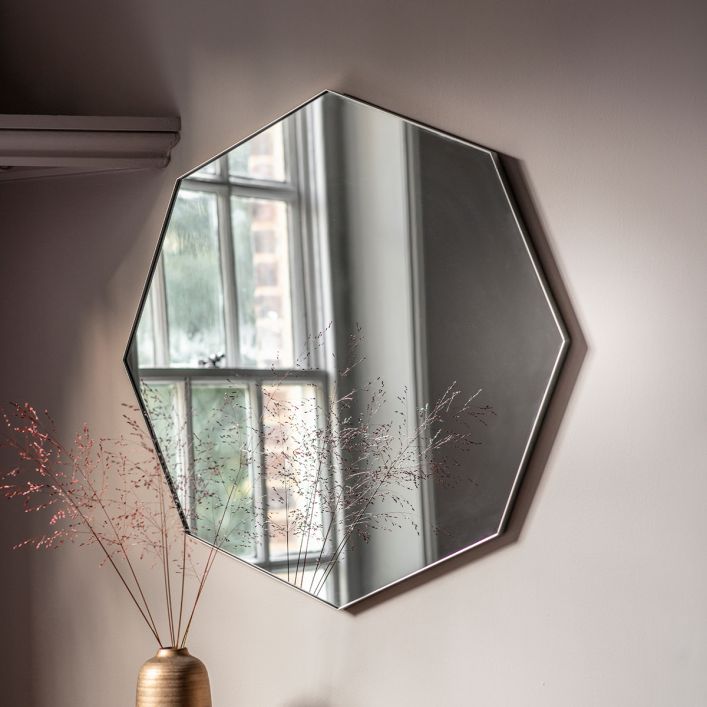 Slim Frame Octagon Mirror - Pavilion Interiors